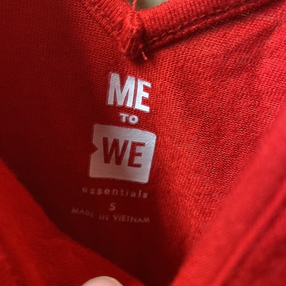 PacSun Me to We Red Peplum Summer Tank Top Size Small EUC - Picture 5 of 7